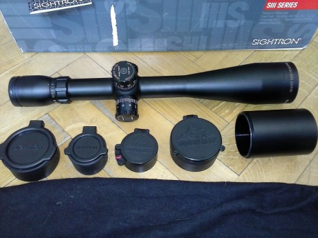 Visor Sightron SIII 6-24x50 (SIIISS624LRMD/CM) Reticula mil dot en segundo plano a 24X y clicks de 0,1 101