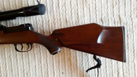 Vendo Mauser 66 calibre 7x64. Cañón 65 cm. Doble disparador con pretensor. Visor Zeiss 1.5x6x. bases y 02