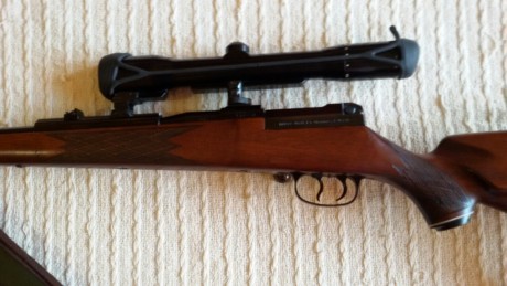 Vendo Mauser 66 calibre 7x64. Cañón 65 cm. Doble disparador con pretensor. Visor Zeiss 1.5x6x. bases y 01