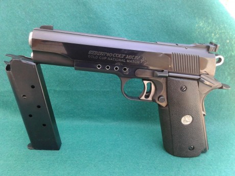    Buenas tardes, pongo a la venta una pistola Colt 1911 modelo Gold Cup  National Match Serie´s 80 en 01