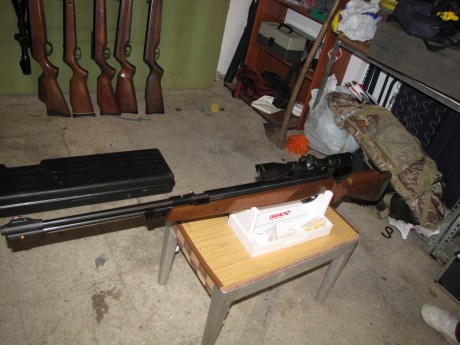 vendo hatsan torpedo carabina sóla 195 euros con portes incluidos, con visor leapers 3x9x50 con monturas 00