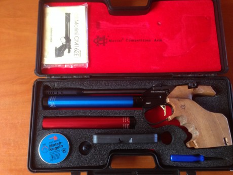 Hola
Vendo pistola de aire comprimido electronica Morini CM 162 EI en perfecto estado. Con dos botellas 02