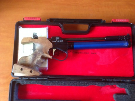 Hola
Vendo pistola de aire comprimido electronica Morini CM 162 EI en perfecto estado. Con dos botellas 01