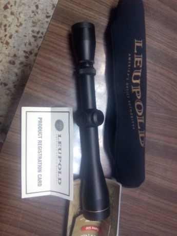 PUES ESO, vendo este visorcete Leupold VX de 3-9 x 40 , conservo todos lo papeles que venian con el y 21