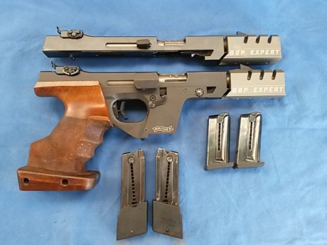 Vendo mi Walther gsp expert con los dos calibres, la compre en el 2010 y el carro del 22 en el 2012 el 00