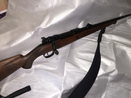 Vendo rifle Sta. Bárbara en calibre 308W mod. A, en excelente estado, nuevo. Madera al aceite. Correa 02