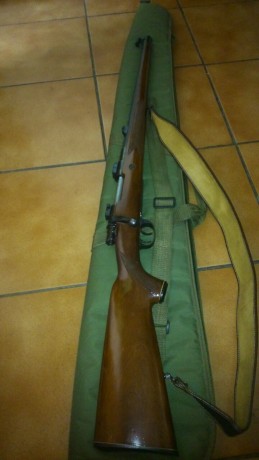 Vendo Rifle Luger calibre 30,06, doble gatillo de cerrojo de culata de madera hasta la boca del cañon 02