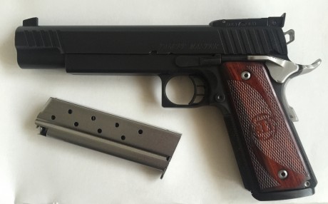 VENDIDA ,,,,,pistola STI targert master de 6 pavon  de 9mm tiene un año  ,la compre nueva ,esta practicamente 01