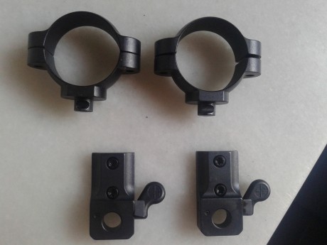 Vendo estas monturas completas...medias con tubo de 30,originales e impecables.Sin la más mínima rayada 00