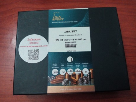 Tengo una caja de puntas h&n del 38wc con recubrimiento electrolítico de cobre.
500und en una caja 00