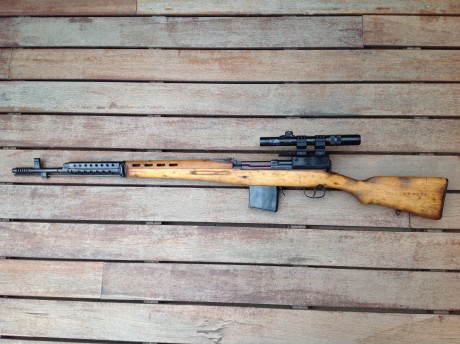 Este SVT40 fue mi primer rifle. Incluso abatí con el (de pura suerte) mi primer animal, una jabalina pequeña, 01