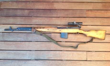 Este SVT40 fue mi primer rifle. Incluso abatí con el (de pura suerte) mi primer animal, una jabalina pequeña, 00