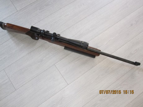 Hola vendo mi carabina de la marca UNIQUE Francesa Modelo Macht 66,  calibre .22 LR es una excelente carabina 00
