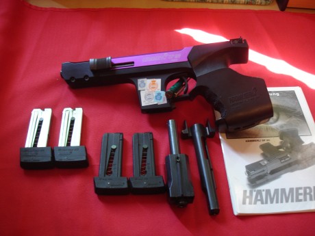 Vendo Hammerli SP20 22 lr y kit del 32.
Precio 800 €. en destino.
Es el modelo anterior a la RRS.
Funciona 01
