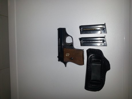 Hola vendo esta mini pistola Astra 7000 yo la compre hace poco pero he visto que el calibre 22 no es lo 02