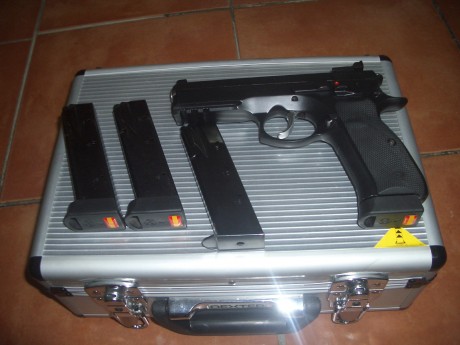 A la venta una Shadow en perfecto estado estético y funcional. Va con cuatro cargadores y un maletín de 02