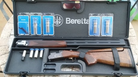 Beretta 682 gold sporting. Cañon de 71cms ventilados con sus cinco chokes originales mas 4 chokes beretta 11