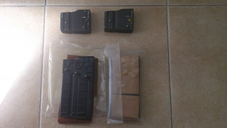 Hola, vendo lote de cargadores para Cetme C. Está compuesto por 2 cargadores originales usados de 5 disparos 01
