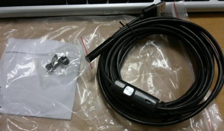Buenas tardes:

Se vende minicámara  con cable alargador de 5 metros y conexión usb para ordenador, el 12