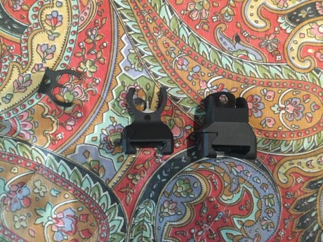 miras delantera y trasera fijas HK originales para rail picanntilly. 58e
mira trasera abatible astra. 10