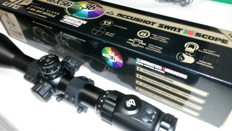 Vendo visor Utg-Leapers 4-16x56 en óptimo estado. Comprado el año pasado. Incluye monturas monopieza de 00