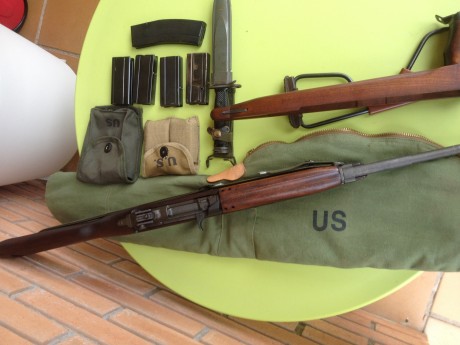 Vendo todo el equipo por dejar el tiro.
M1 30 carbine (está en perfecto estado)
5 cargadores + 1 peine 00