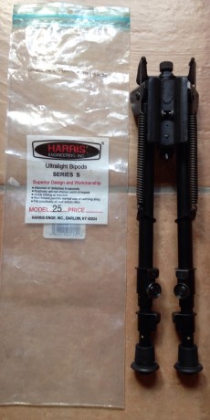 Vendo o Cambio un bipode Harris pivotante,Serie S modelo 25, es el modelo que se hace mas largo, ideal 00
