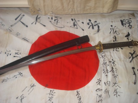 hola,he conseguido en un cambio una kay gunto modelo 85 del periodo showa, katana de oficial japones segunda 60