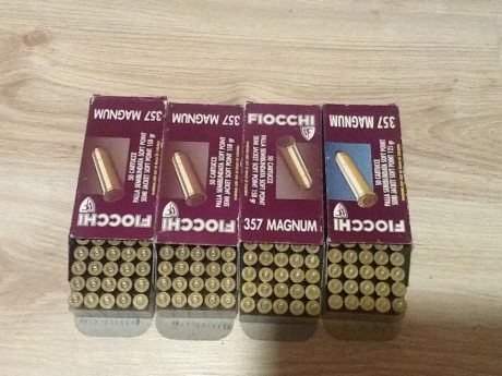 Se ponen en venta 200 vainas de Fiocchi del calibre 357 Magnum con un solo tiro y en sus cajas. El precio 00