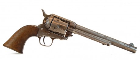 Colt de Wyatt Earp vendido en la casa de subastas americana J. Levine por $225.000. Parece de 7 1/2 pulgadas, 00
