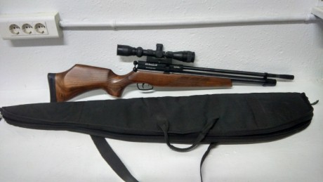 Hola por falta total de uso vendo mi BSA BUCCANER 4,5 con visor ,funda y latiguillo de carga,el arma se 02