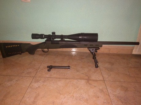 Vendo Remington 700 VTR En Cal.308W Con el Bípode y visor Tasco 10X40X50 por no darle uso ya que soy mas 02