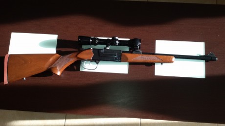 Vendo monotiro Thompson Center TCR 83 Aristocrat. Cal. 243 W. Cañón pesado microestriado de 46 cm. Rosca 01