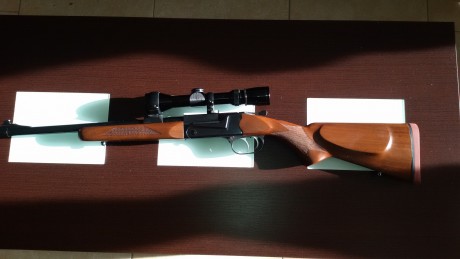 Vendo monotiro Thompson Center TCR 83 Aristocrat. Cal. 243 W. Cañón pesado microestriado de 46 cm. Rosca 00