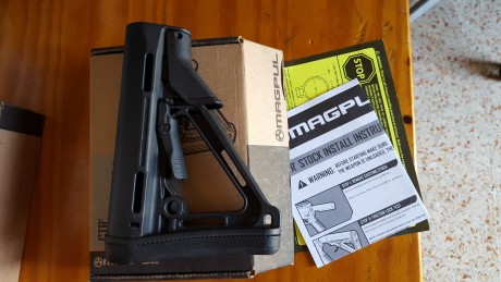 Hola,,pues bueno,,se vende culata magpul original negra que ha estado puesta en el rifle un año,,

NUEVO 01
