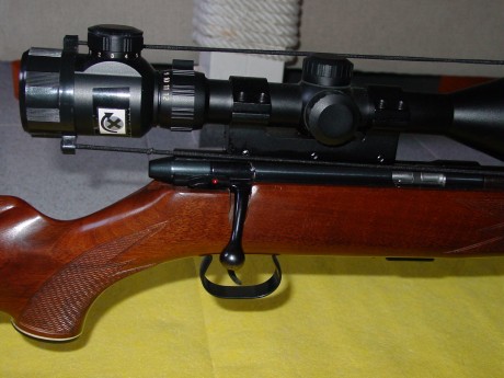 Vendo este magnifico conjunto:
Carabina Krico 22LR
Visor Sutter 3-12x50
bipode Cadwell

El arma tiene 01