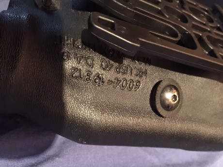 Hola
Vendo funda Safariland 6004 para Hk USP 40 mas linterna m3x o M6X, también vale para hk usp del 9 00
