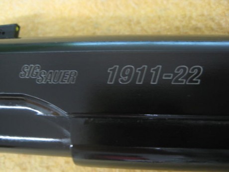 Hola un amigo vende Sig-Sauer 1911-22, (calibre 22), está como nueva, precio 250 euros, más 20 de portes 01