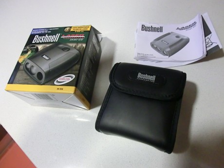 RESERVADO HASTA EL LUNES PRÓXIMO !!
Particular vendo modelo telémetro  BUSHNELL YARDAGE  PRO SPORT 450, 02