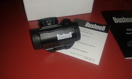 Vendo este punto rojo de la marca BUSHNELL modelo TROPHY TRS 25.
Esta sin estrenar solo sacado de la caja 01