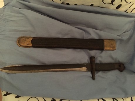 Hola alguien podría decirme algo de este arma? Se parece a la bayoneta italiana M 1891 aunque no es exactamente 01