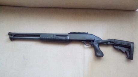 Hola se vende estupenda escopeta tactical de corredera Hatsan Escort cañon 51cm calibre 12  70/76 magnum 01