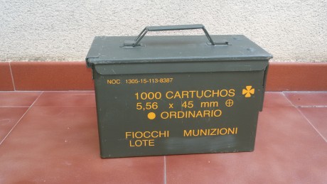 Caja metálica de munición, ideal para guardar tu munición o cualquier cosa, también para decorar, totalmente 00