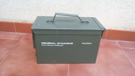 Caja metálica de munición, ideal para guardar tu munición o cualquier cosa, también para decorar, totalmente 10