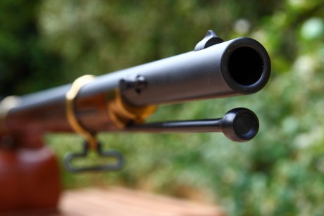 Vendo mi rifle Zuavo Chiappa Macht siete estrias nuevo con menos de treinta disparos. Alza corregida para 00