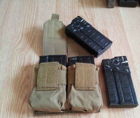 Vendo lote de 4 cargadores de cetme/G3 USADOS mas un pouch doble (nuevo), todo por 30€ con el envio incluido 00