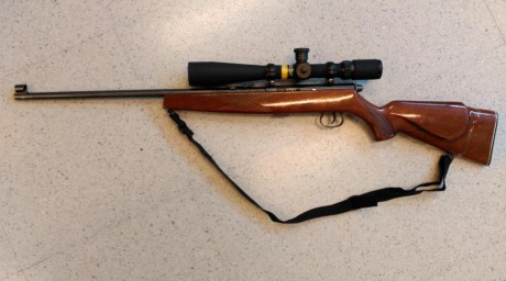 Vendo carabina 22LR marca Krico. Es semiautomatica pero tiene la posibilidad de bloquear el cierre y usarla 02
