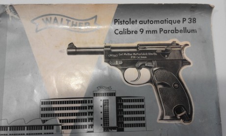 Vendo Walther p-38 con tres cargadores, en sus piezas lleva marcado el símbolo de un circulo con un punto. 41