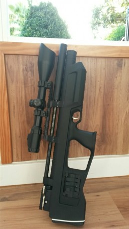 Vendo mi Kalibr Cricket versión corta (calibre 5,5) con sólo 2 meses desde que la compré en armería.
El 00