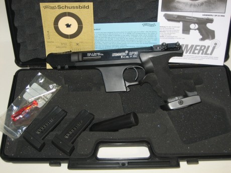 Vendo pistola Hammerlï SP20 RRS .22 con cacha ZURDA o DIESTRA TALLA L.
El arma se encuentra en excelente 02